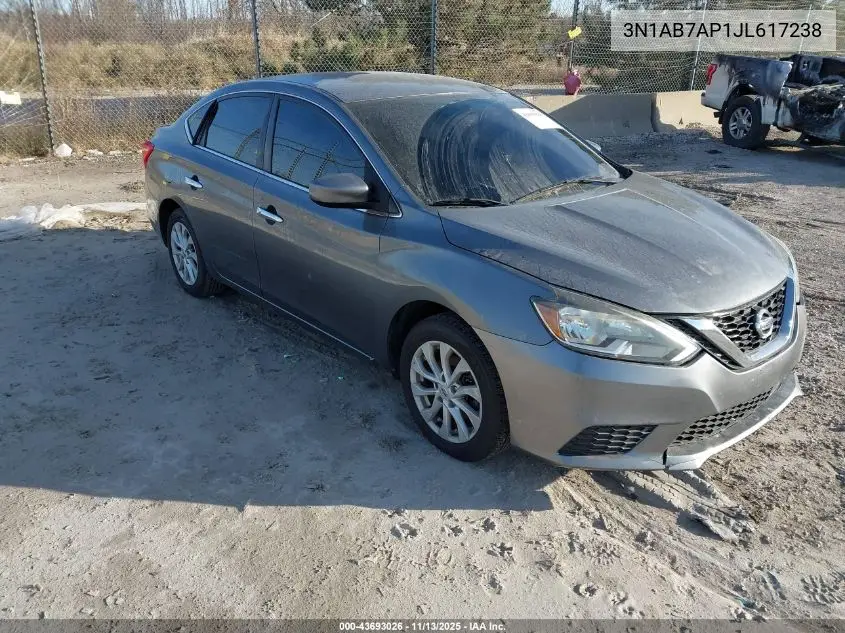 3N1AB7AP1JL617238 2018 Nissan Sentra Sv