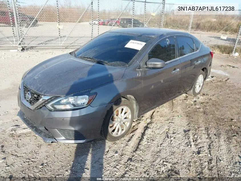 3N1AB7AP1JL617238 2018 Nissan Sentra Sv