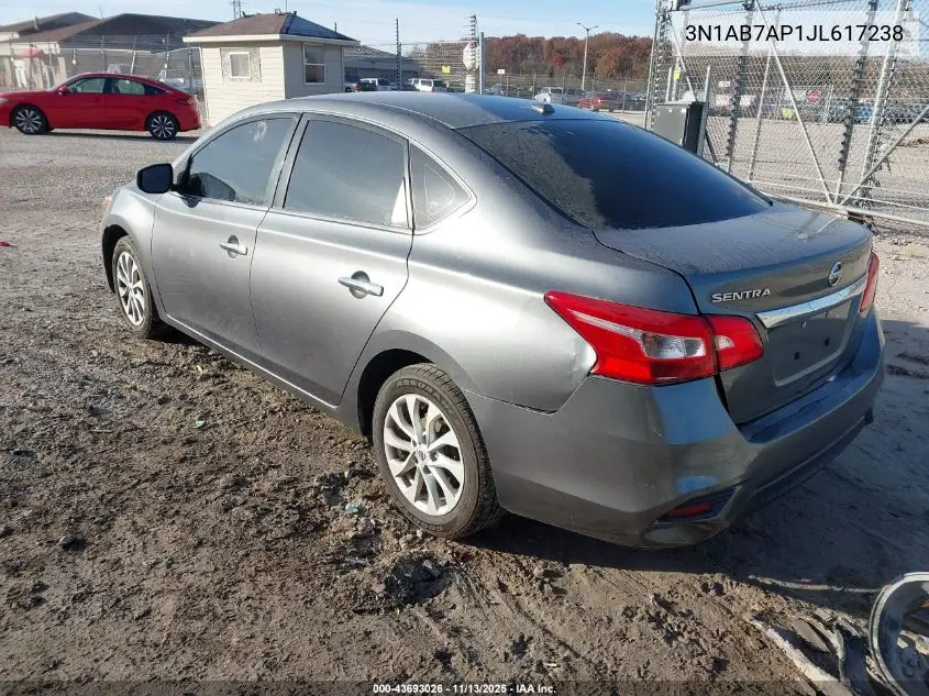 3N1AB7AP1JL617238 2018 Nissan Sentra Sv