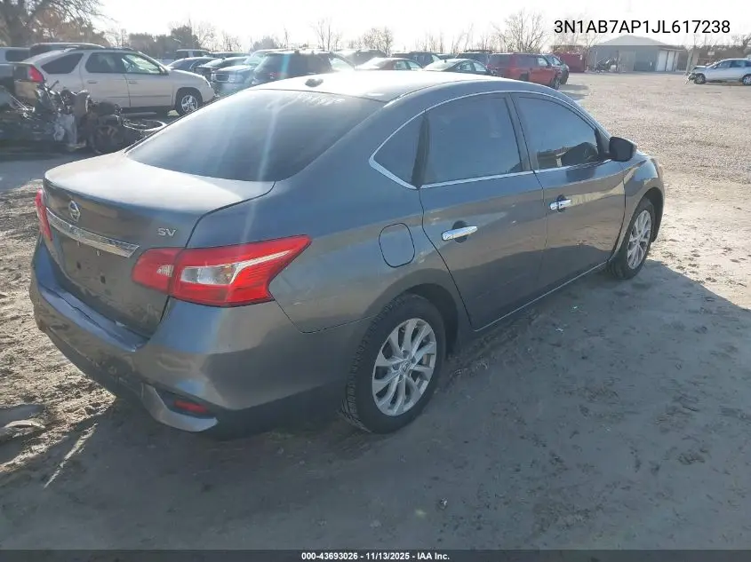 3N1AB7AP1JL617238 2018 Nissan Sentra Sv