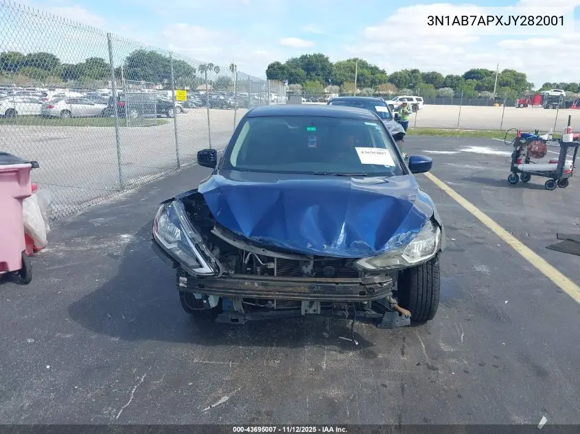 3N1AB7APXJY282001 2018 Nissan Sentra S