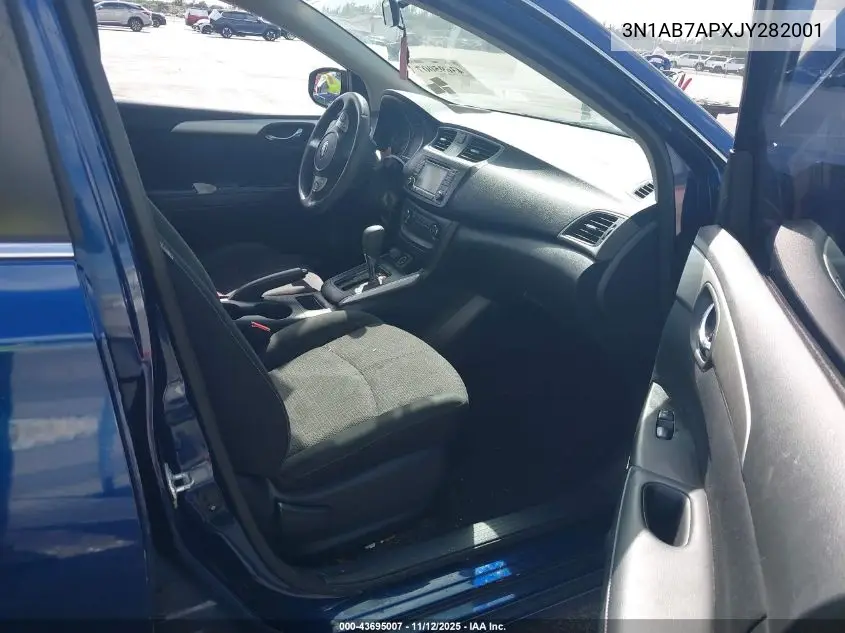 3N1AB7APXJY282001 2018 Nissan Sentra S