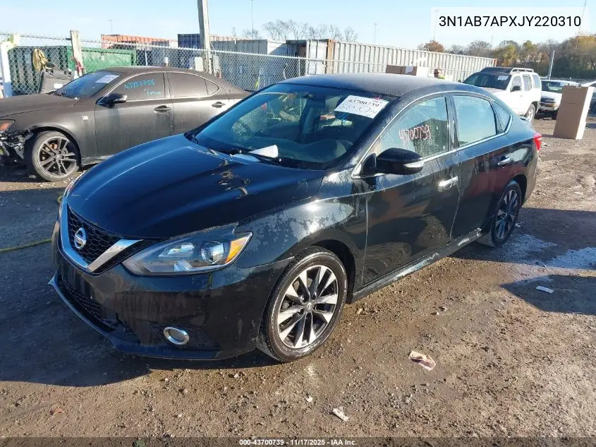 3N1AB7APXJY220310 2018 Nissan Sentra Sr