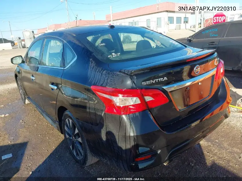 3N1AB7APXJY220310 2018 Nissan Sentra Sr