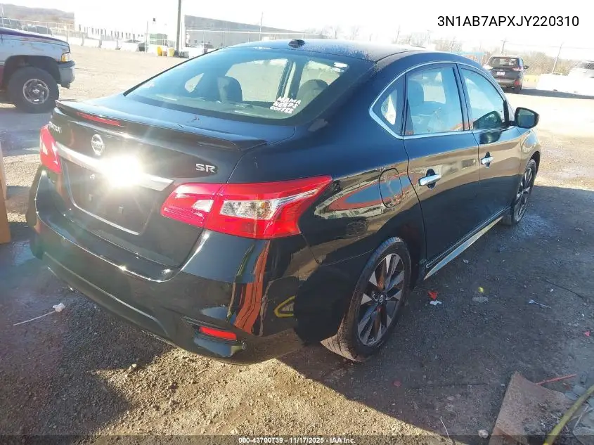 3N1AB7APXJY220310 2018 Nissan Sentra Sr