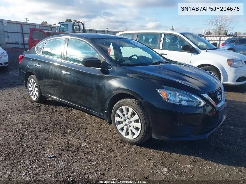 3N1AB7AP5JY204676 2018 Nissan Sentra S
