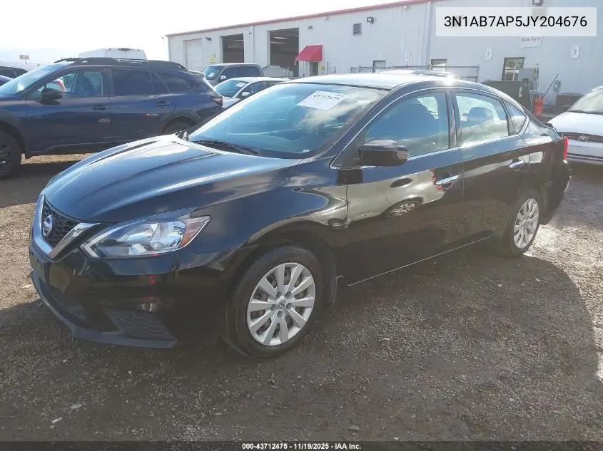 3N1AB7AP5JY204676 2018 Nissan Sentra S