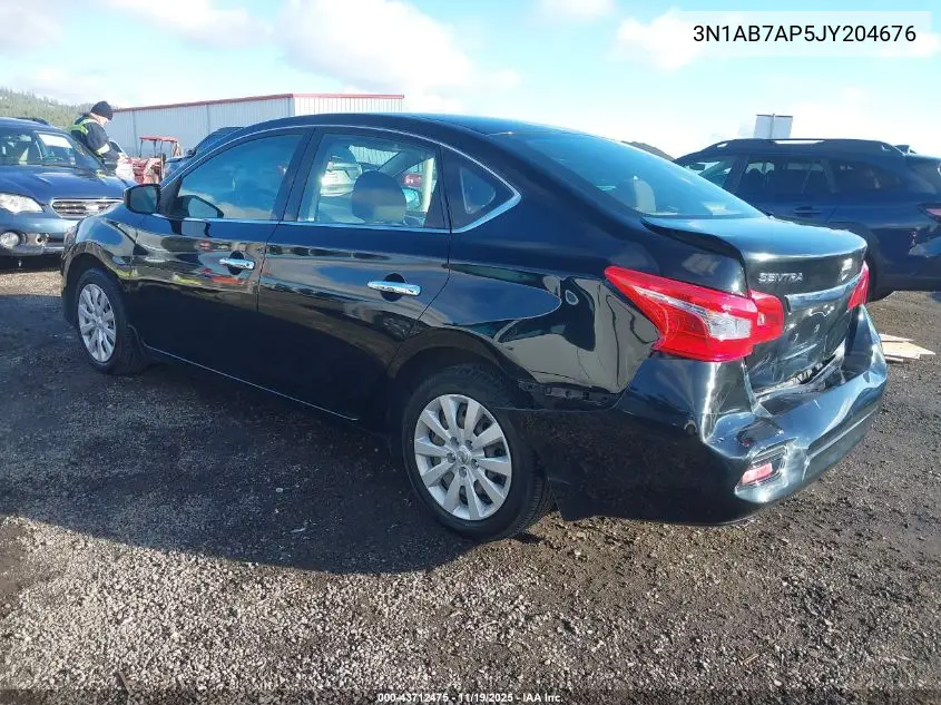 3N1AB7AP5JY204676 2018 Nissan Sentra S