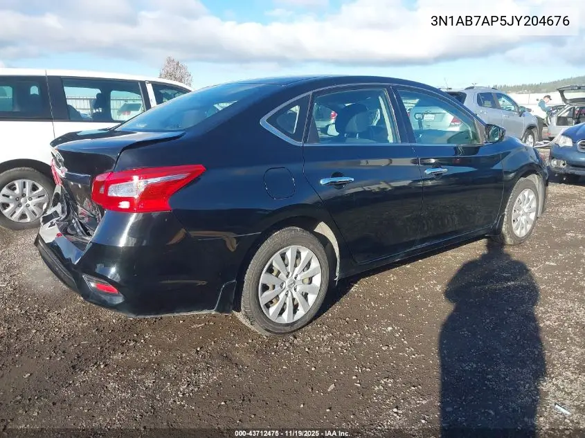 3N1AB7AP5JY204676 2018 Nissan Sentra S