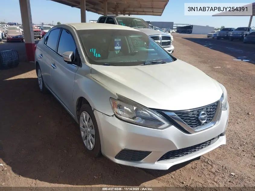 3N1AB7AP8JY254391 2018 Nissan Sentra S