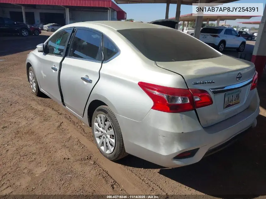 3N1AB7AP8JY254391 2018 Nissan Sentra S