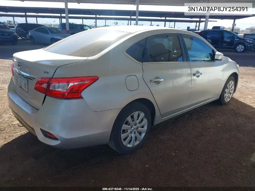 3N1AB7AP8JY254391 2018 Nissan Sentra S