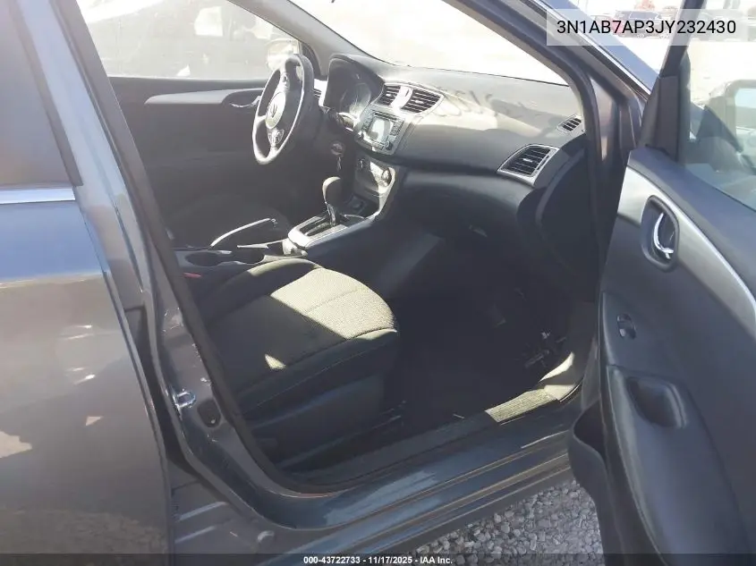 3N1AB7AP3JY232430 2018 Nissan Sentra S