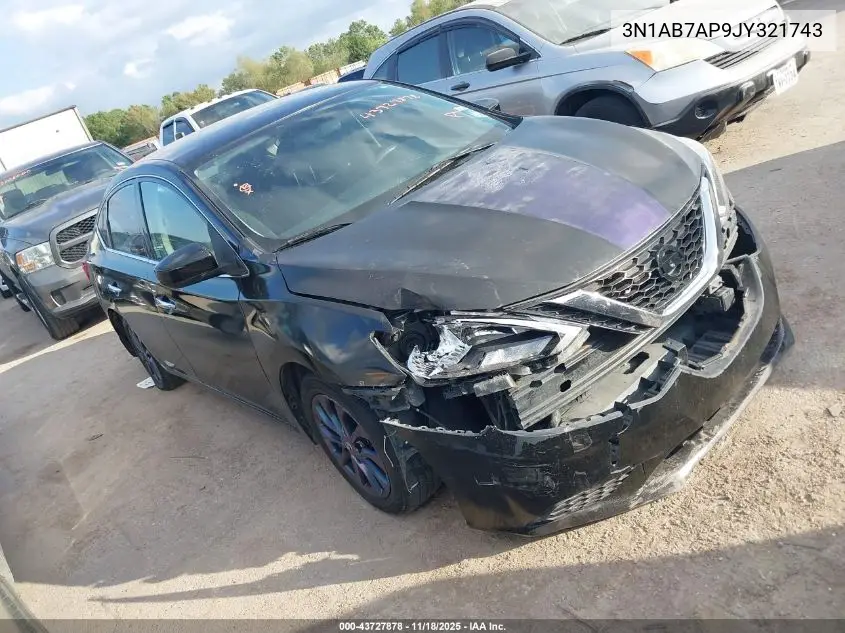 3N1AB7AP9JY321743 2018 Nissan Sentra S
