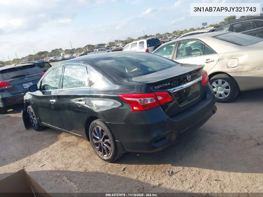 3N1AB7AP9JY321743 2018 Nissan Sentra S