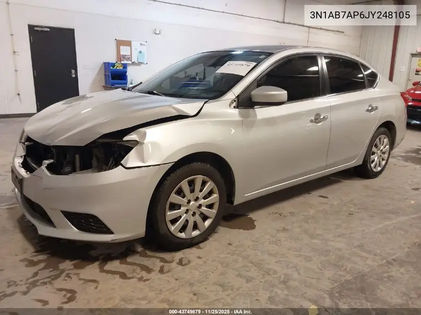 3N1AB7AP6JY248105 2018 Nissan Sentra S