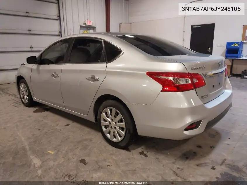 3N1AB7AP6JY248105 2018 Nissan Sentra S