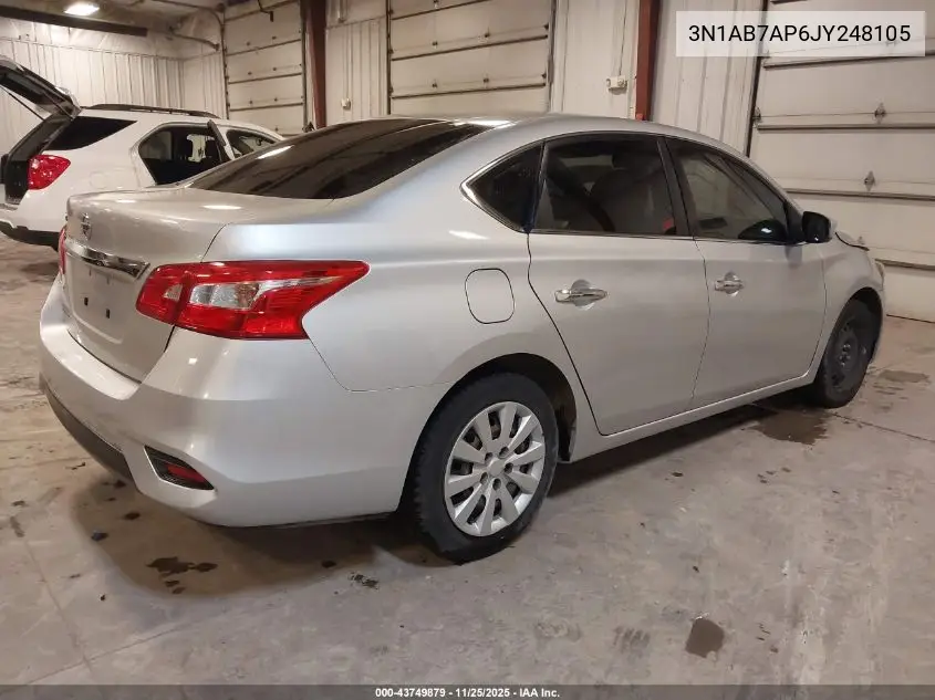 3N1AB7AP6JY248105 2018 Nissan Sentra S
