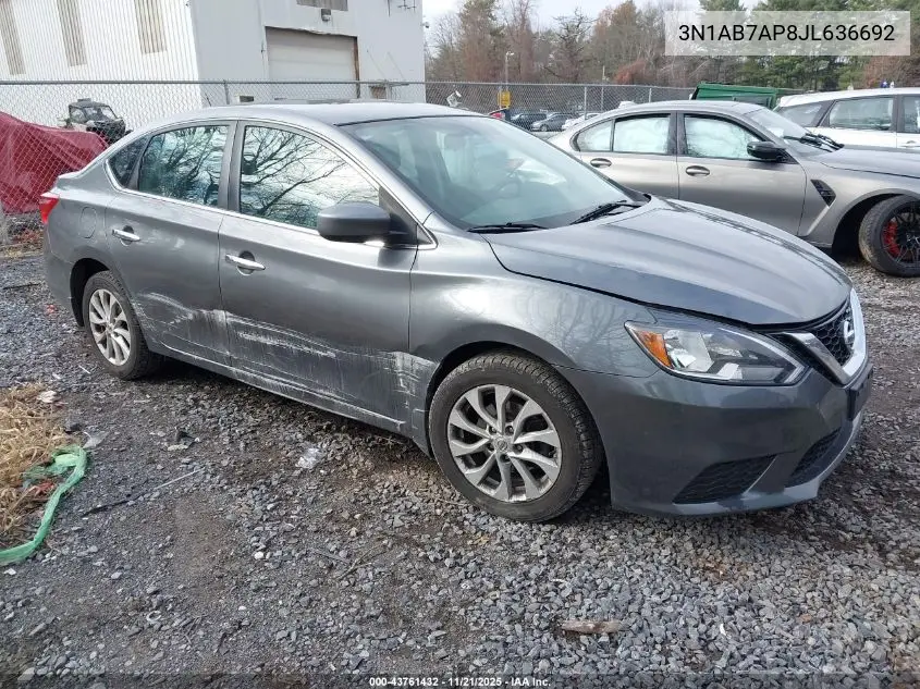 3N1AB7AP8JL636692 2018 Nissan Sentra Sv