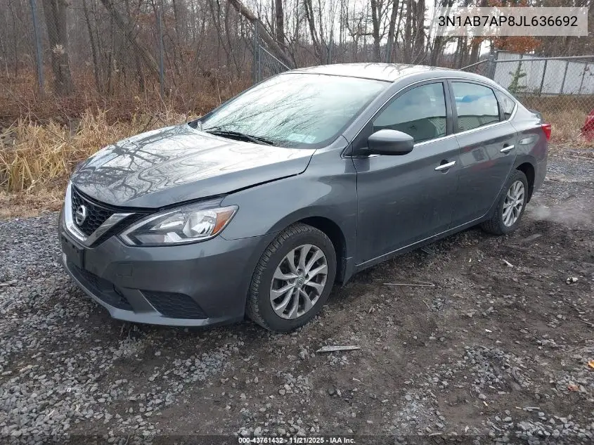 3N1AB7AP8JL636692 2018 Nissan Sentra Sv
