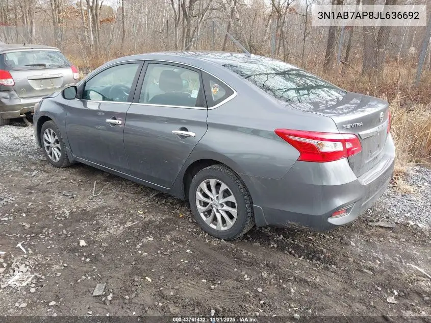 3N1AB7AP8JL636692 2018 Nissan Sentra Sv
