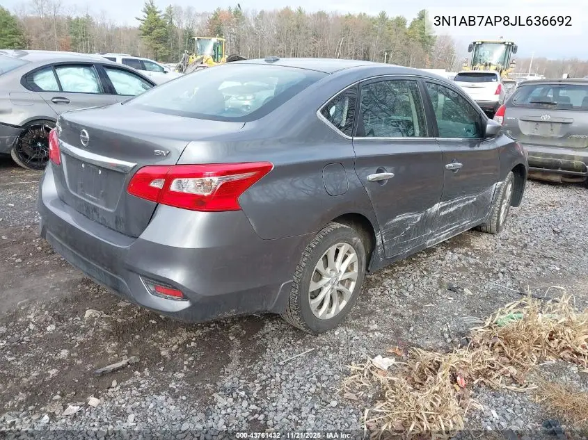 3N1AB7AP8JL636692 2018 Nissan Sentra Sv