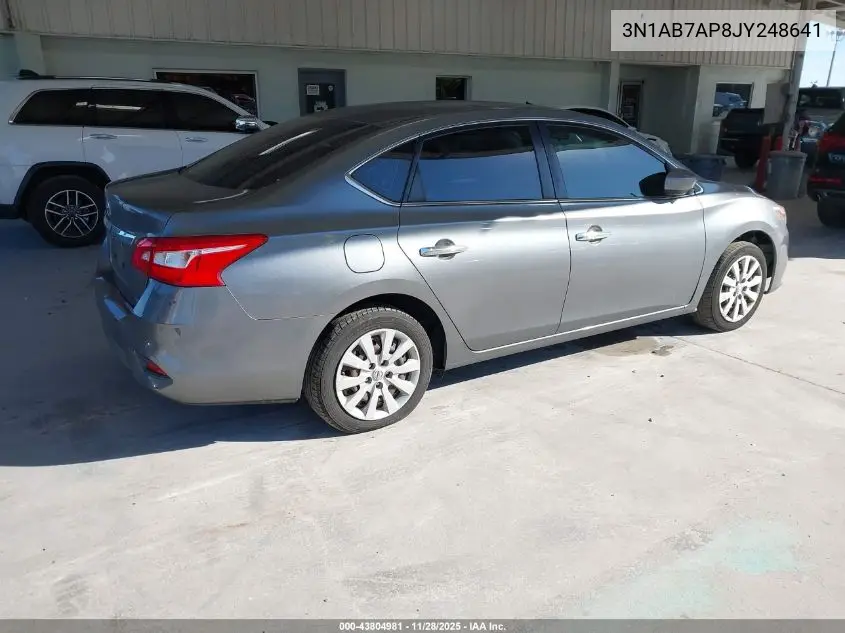 3N1AB7AP8JY248641 2018 Nissan Sentra S
