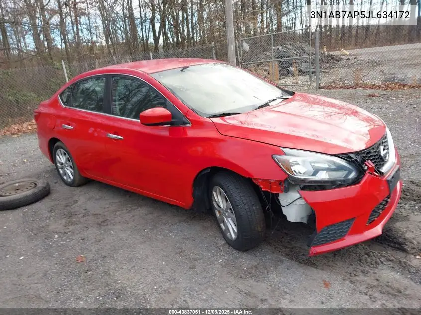 3N1AB7AP5JL634172 2018 Nissan Sentra Sv