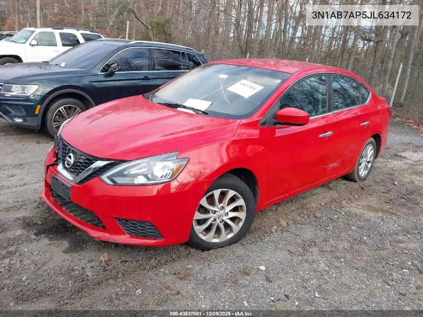 3N1AB7AP5JL634172 2018 Nissan Sentra Sv