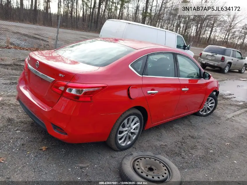 3N1AB7AP5JL634172 2018 Nissan Sentra Sv