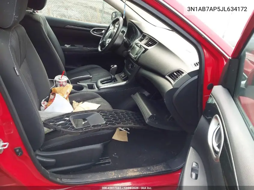 3N1AB7AP5JL634172 2018 Nissan Sentra Sv
