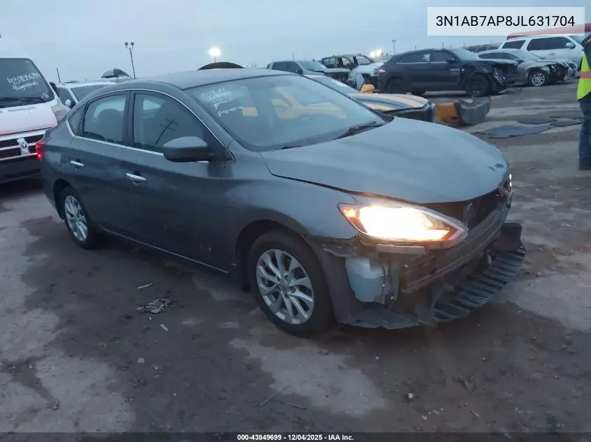 3N1AB7AP8JL631704 2018 Nissan Sentra Sv