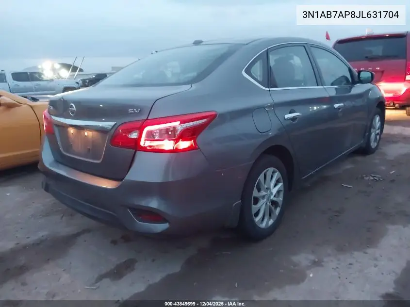 3N1AB7AP8JL631704 2018 Nissan Sentra Sv