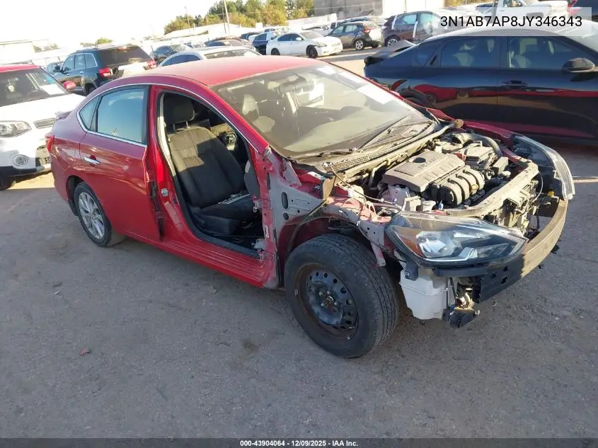 3N1AB7AP8JY346343 2018 Nissan Sentra Sv
