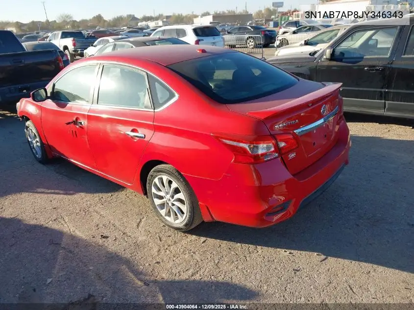 3N1AB7AP8JY346343 2018 Nissan Sentra Sv