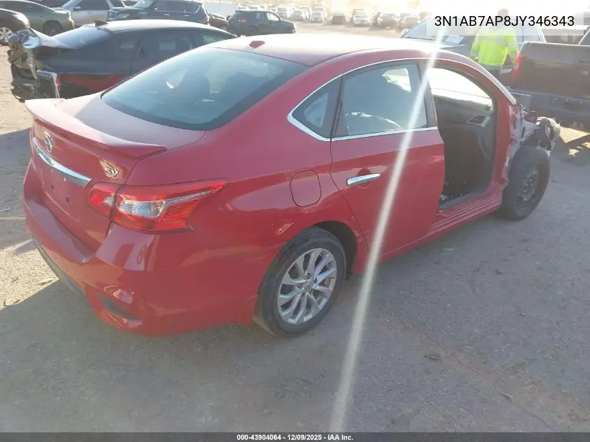3N1AB7AP8JY346343 2018 Nissan Sentra Sv