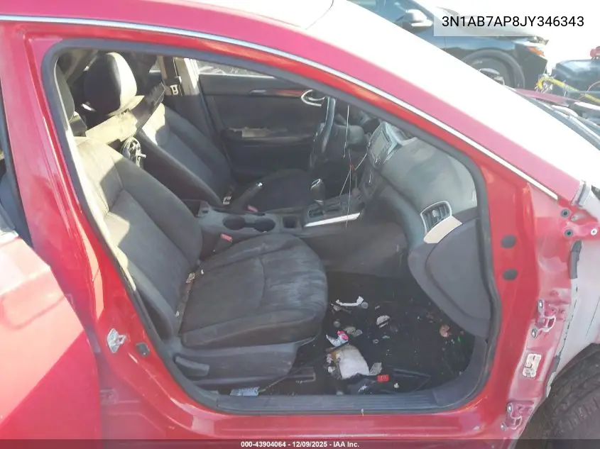 3N1AB7AP8JY346343 2018 Nissan Sentra Sv