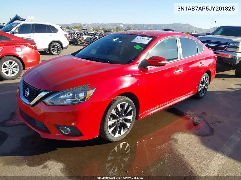 3N1AB7AP5JY201325 2018 Nissan Sentra Sr