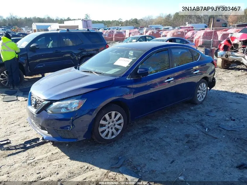 3N1AB7AP9JY303467 2018 Nissan Sentra S