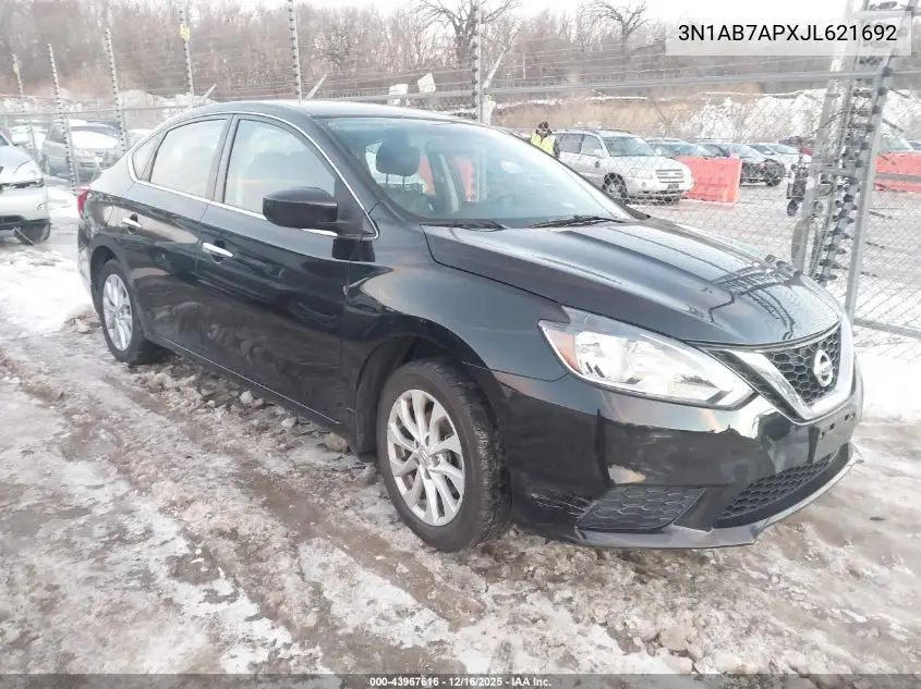 3N1AB7APXJL621692 2018 Nissan Sentra Sv