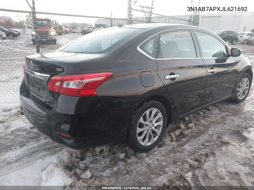 3N1AB7APXJL621692 2018 Nissan Sentra Sv