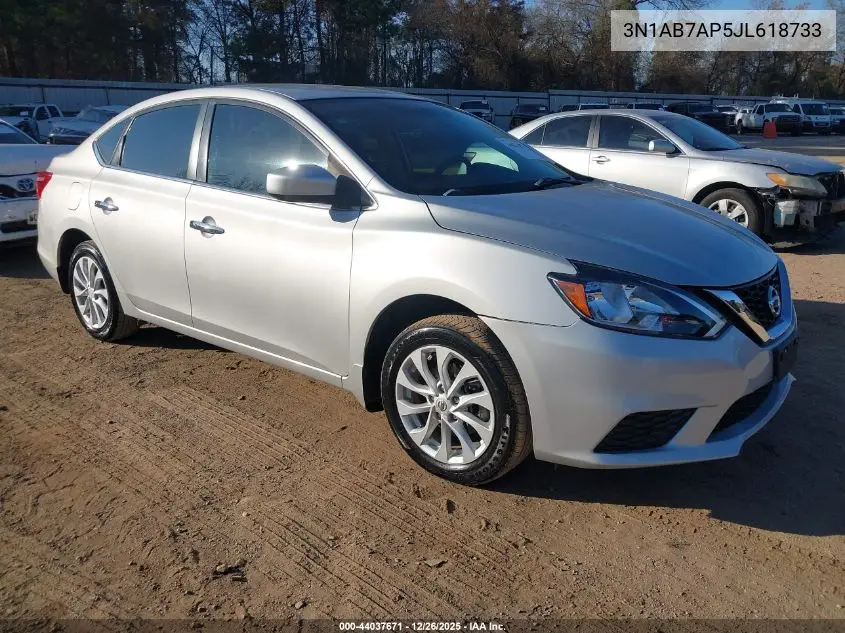 3N1AB7AP5JL618733 2018 Nissan Sentra Sv