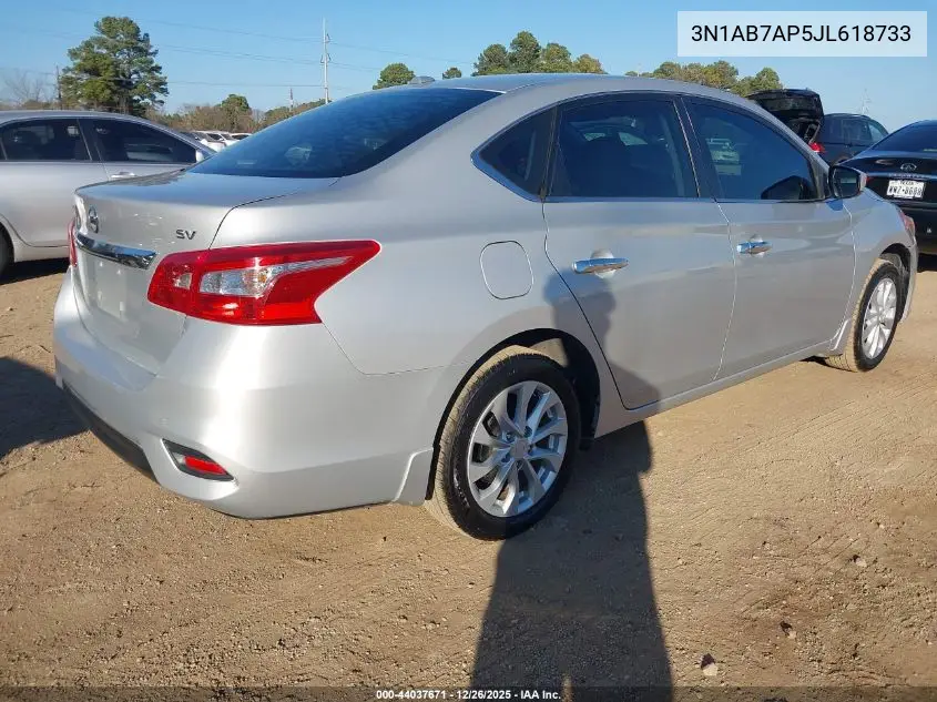 3N1AB7AP5JL618733 2018 Nissan Sentra Sv