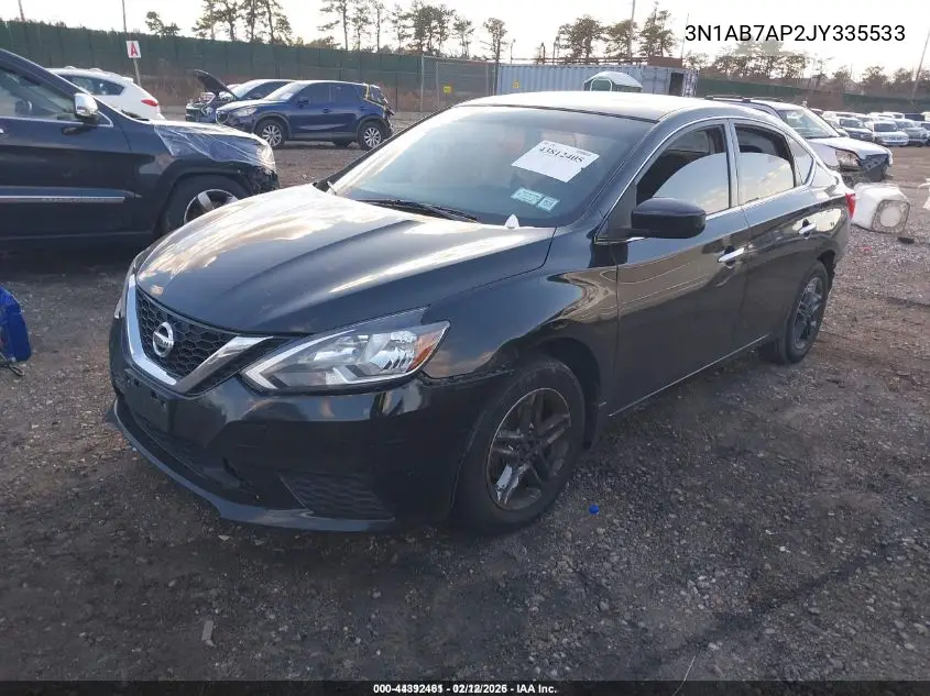 3N1AB7AP2JY335533 2018 Nissan Sentra S