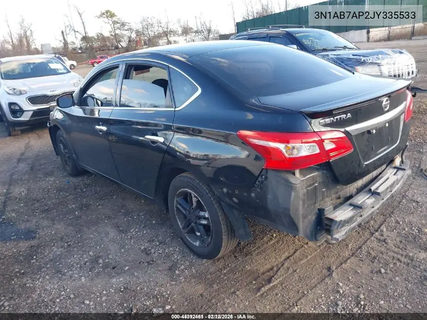 3N1AB7AP2JY335533 2018 Nissan Sentra S