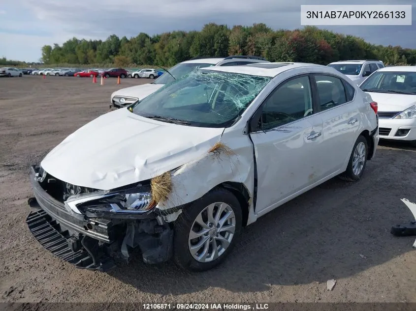 2019 Nissan Sentra VIN: 3N1AB7AP0KY266133 Lot: 12106871