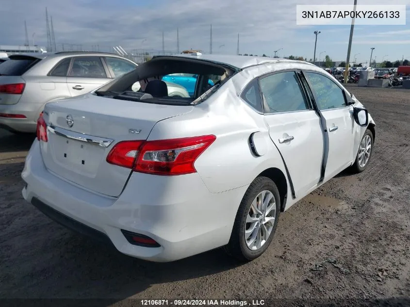 2019 Nissan Sentra VIN: 3N1AB7AP0KY266133 Lot: 12106871