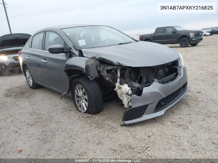 3N1AB7APXKY216825 2019 Nissan Sentra 1.8 S/1.8 Sv
