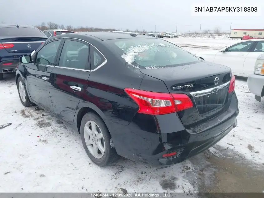 3N1AB7AP5KY318808 2019 Nissan Sentra S/Sv/Sr/Sl