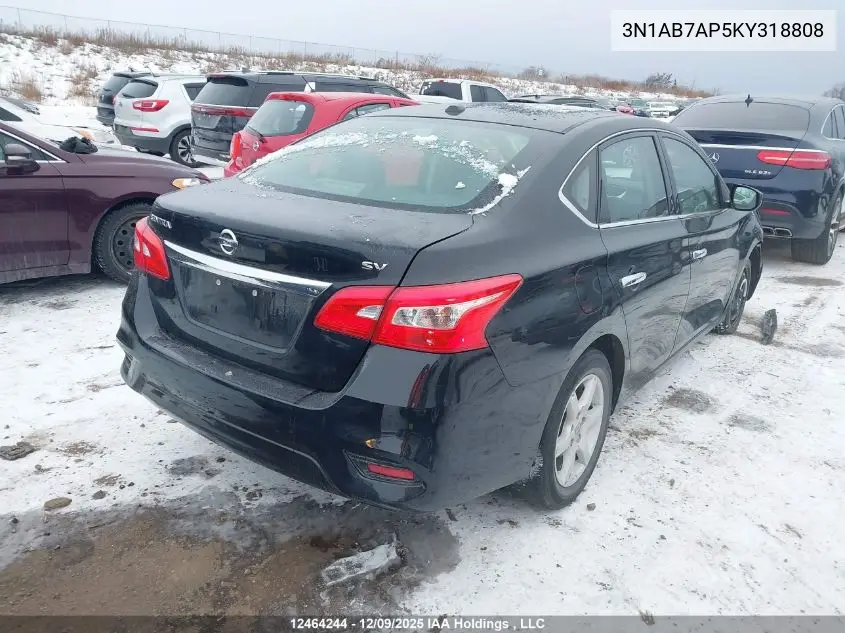 3N1AB7AP5KY318808 2019 Nissan Sentra S/Sv/Sr/Sl